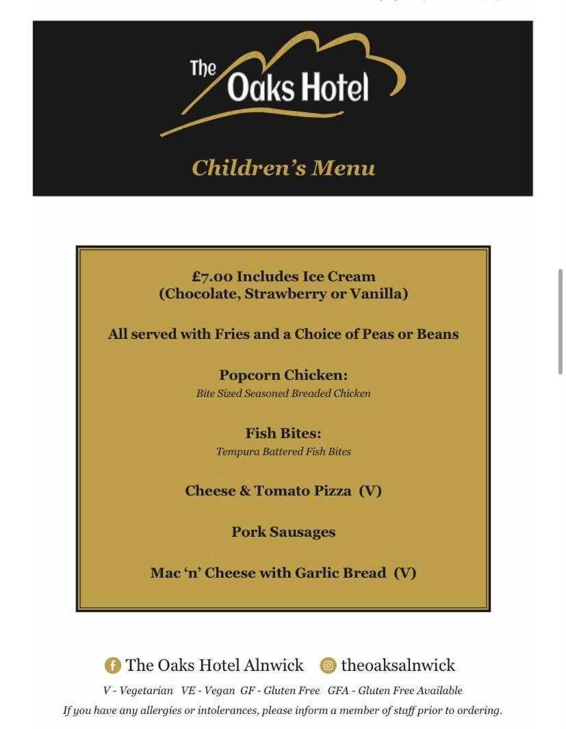 The Oaks Hotel Alnwick Dış mekan fotoğraf